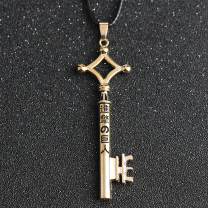 attack on titan key necklace