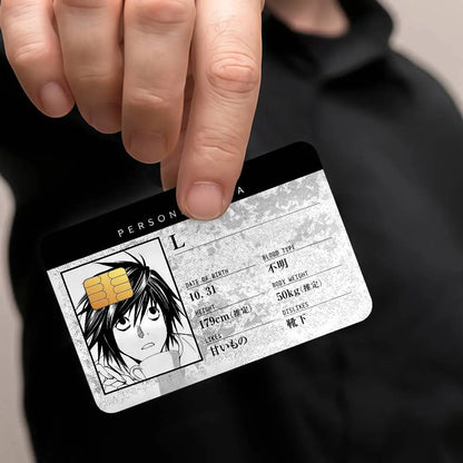 L Lawliet Credit Card Cover