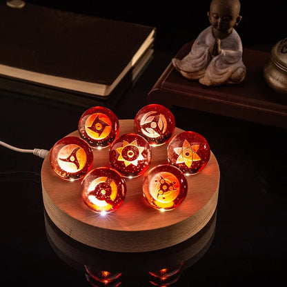 Lighted crystal ball