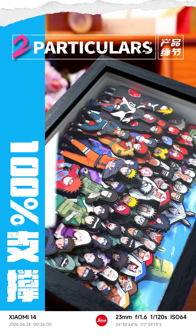 naruto ninja 3D art piece