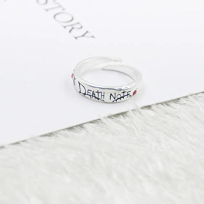 Death Note Adjustable Ring
