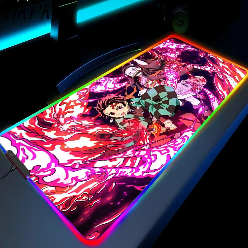 demon slayer glowing mat