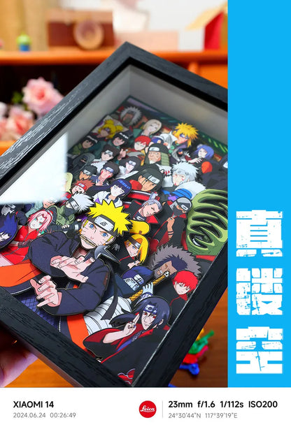 naruto ninja 3D art piece