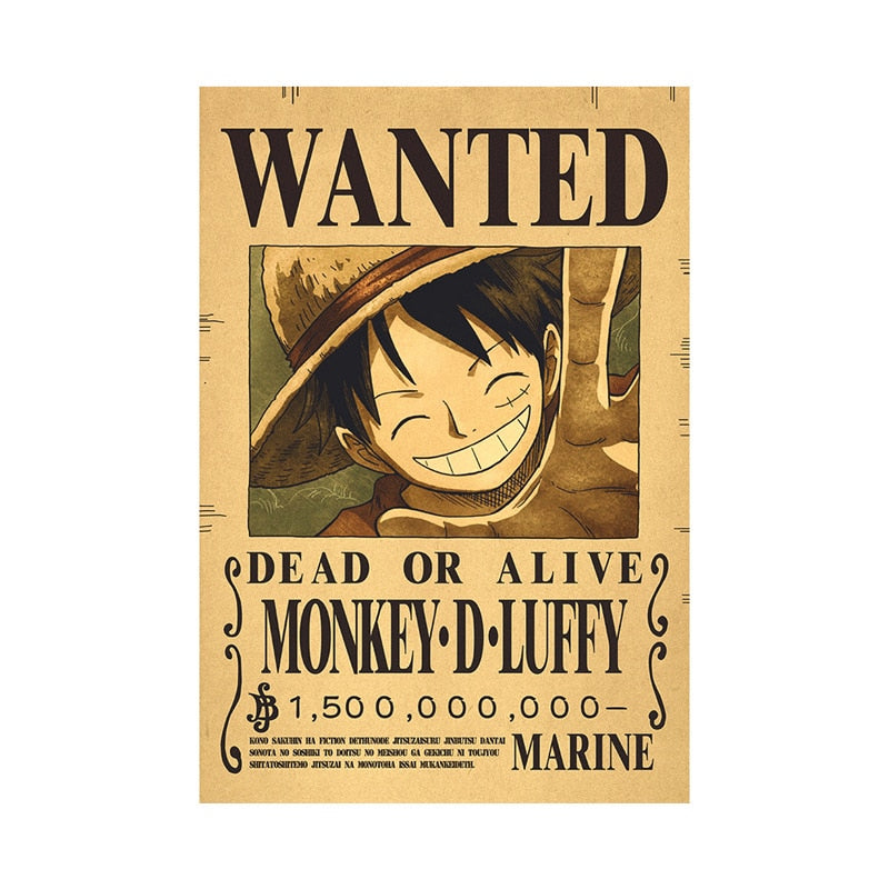 One Piece Wanted Posters