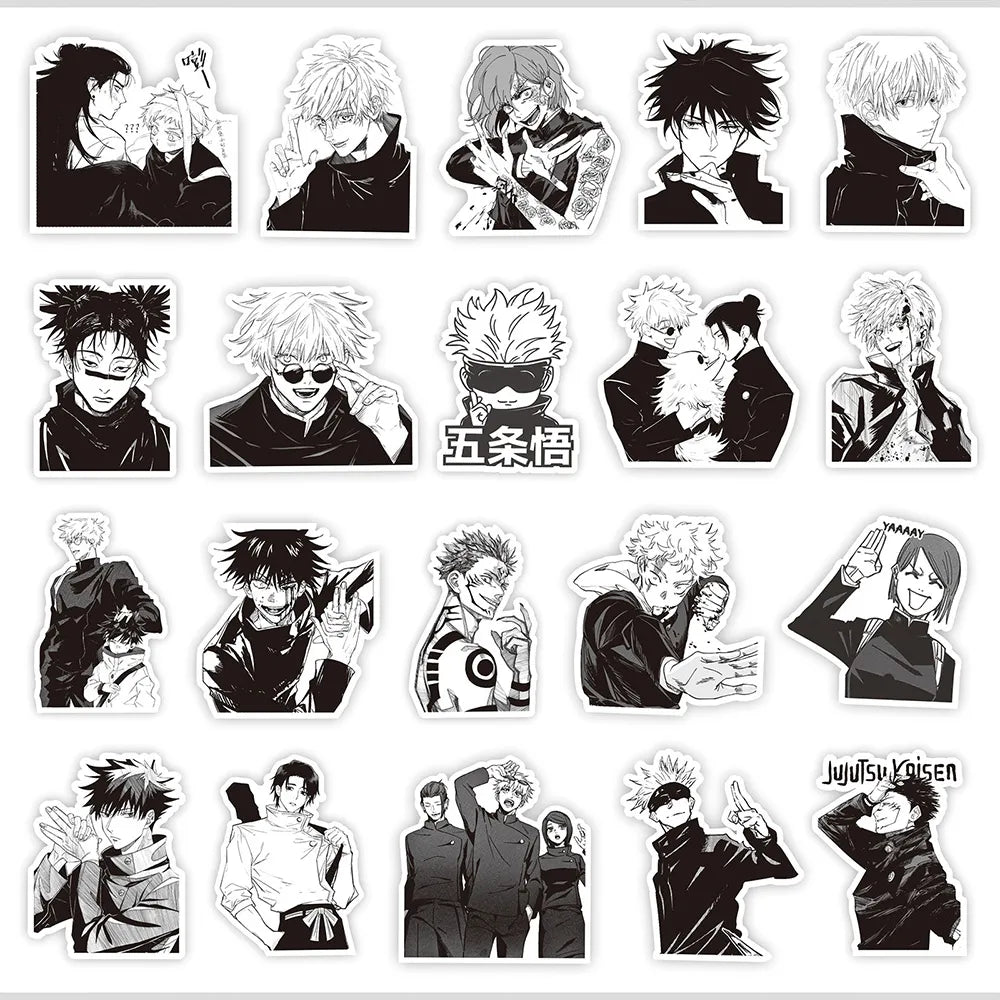 Black White Jujutsu Kaisen  Stickers
