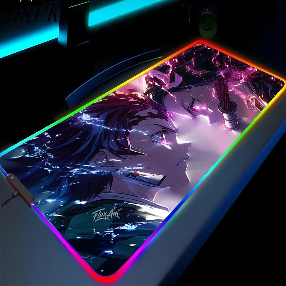 demon slayer glowing mat