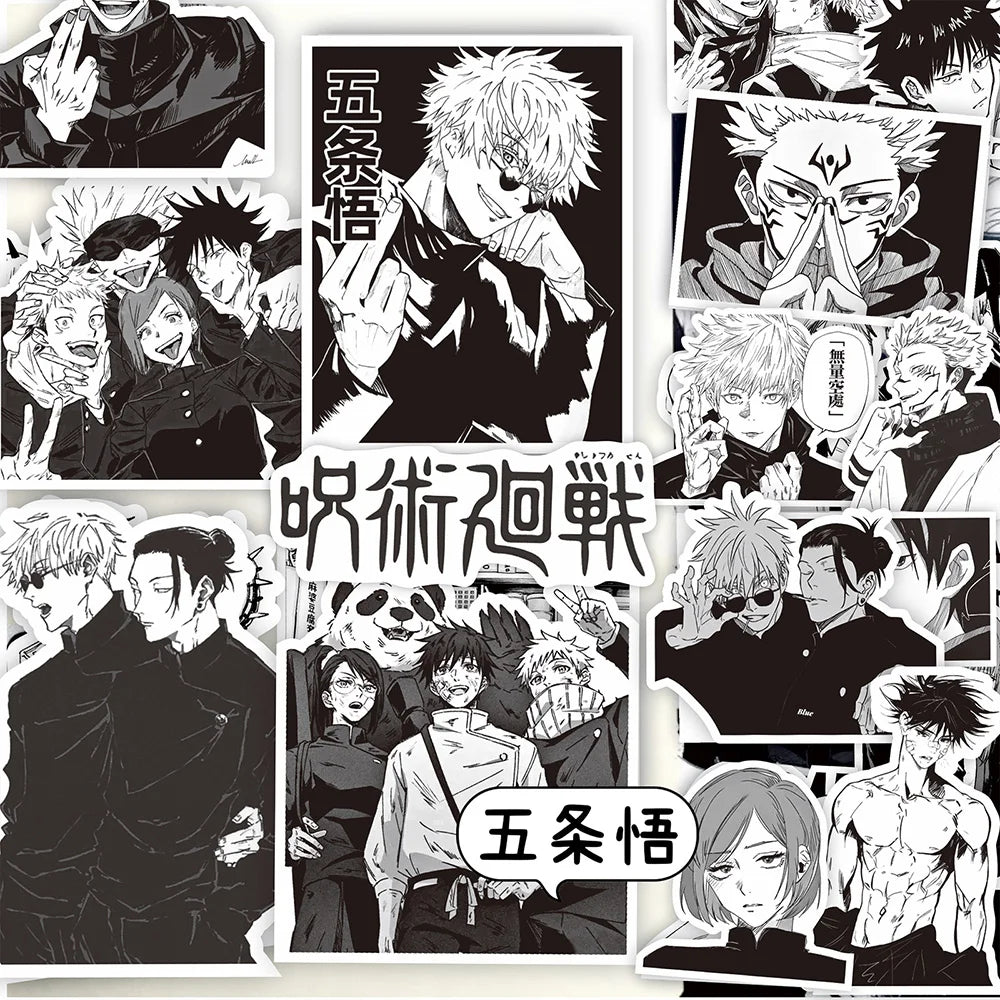 Black White Jujutsu Kaisen  Stickers