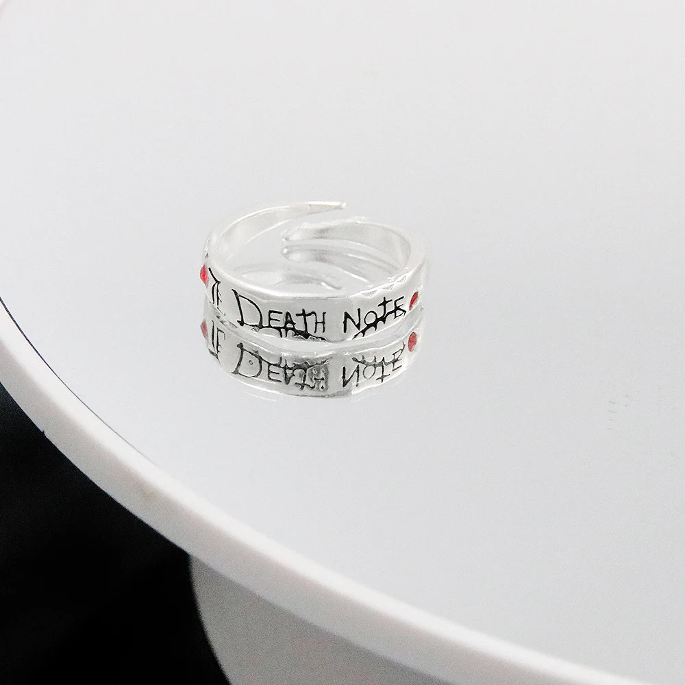 Death Note Adjustable Ring