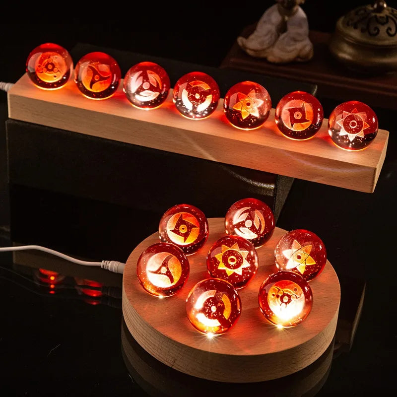 Lighted crystal ball