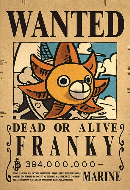 One Piece Wanted Posters