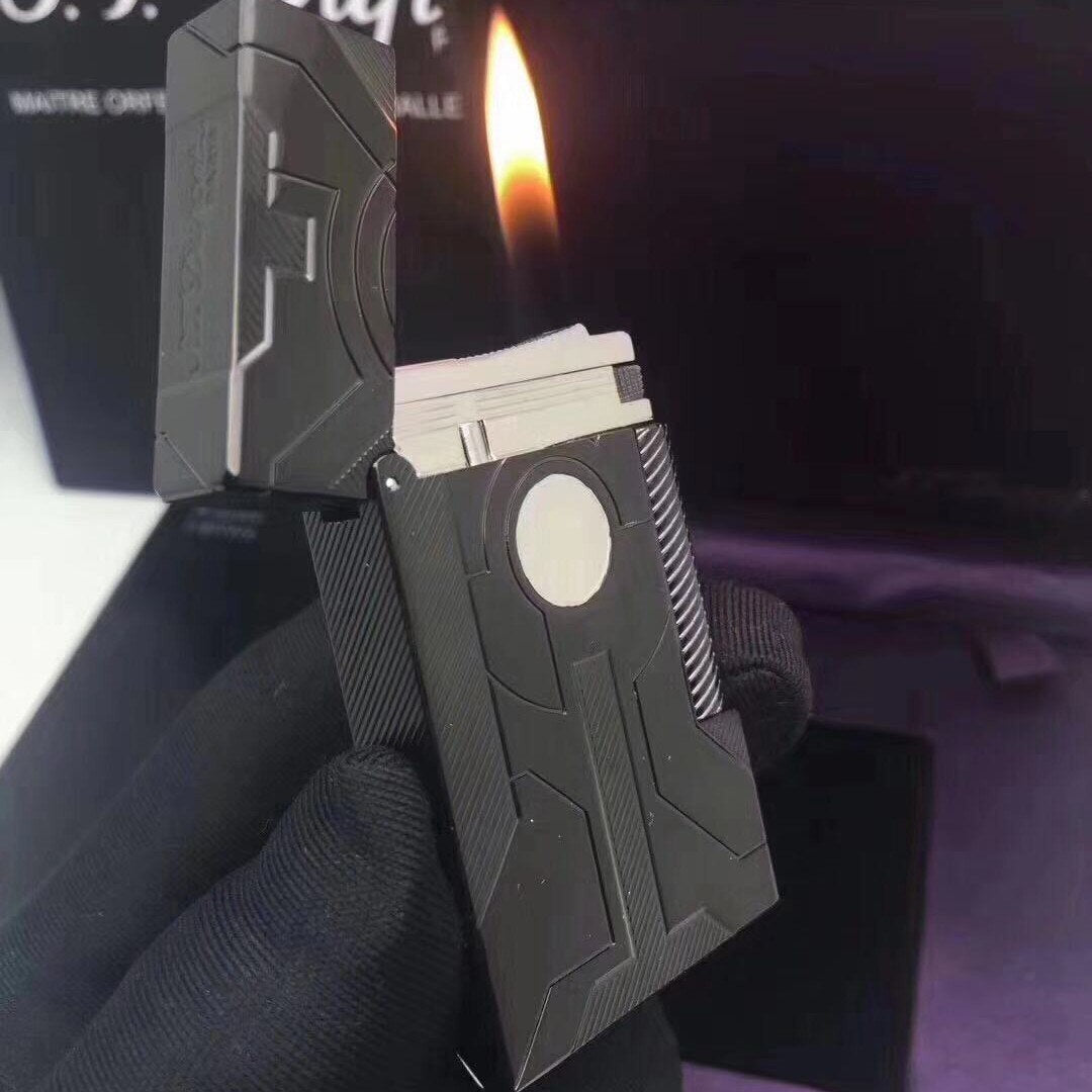 New Gold Sleep Mermaid Pattern Vintage Lighter Cigarette Smoking Gas Lighters Classic Sound Metal Lighters Fire Men Collection