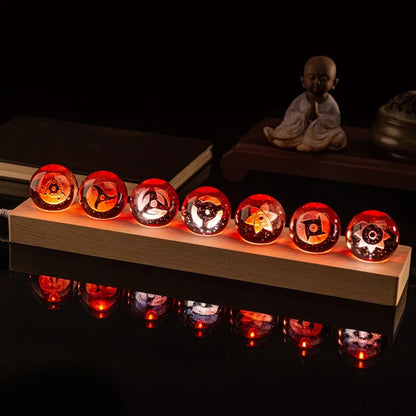 Lighted crystal ball