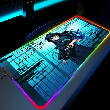 demon slayer glowing mat