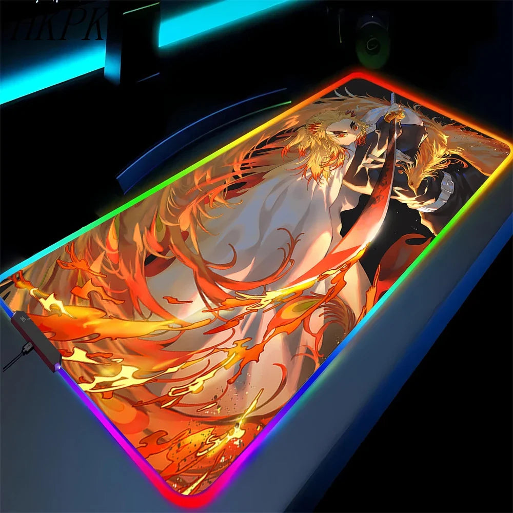demon slayer glowing mat