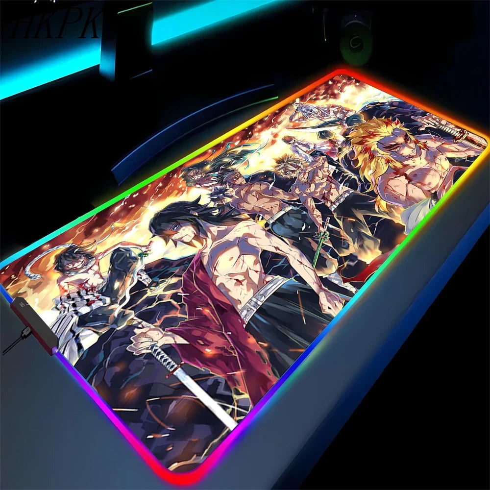 demon slayer glowing mat