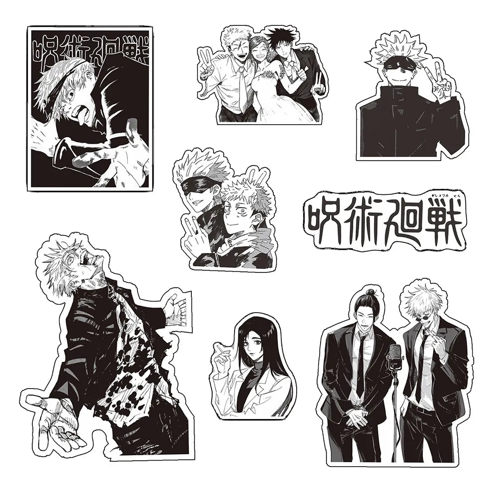 Black White Jujutsu Kaisen  Stickers