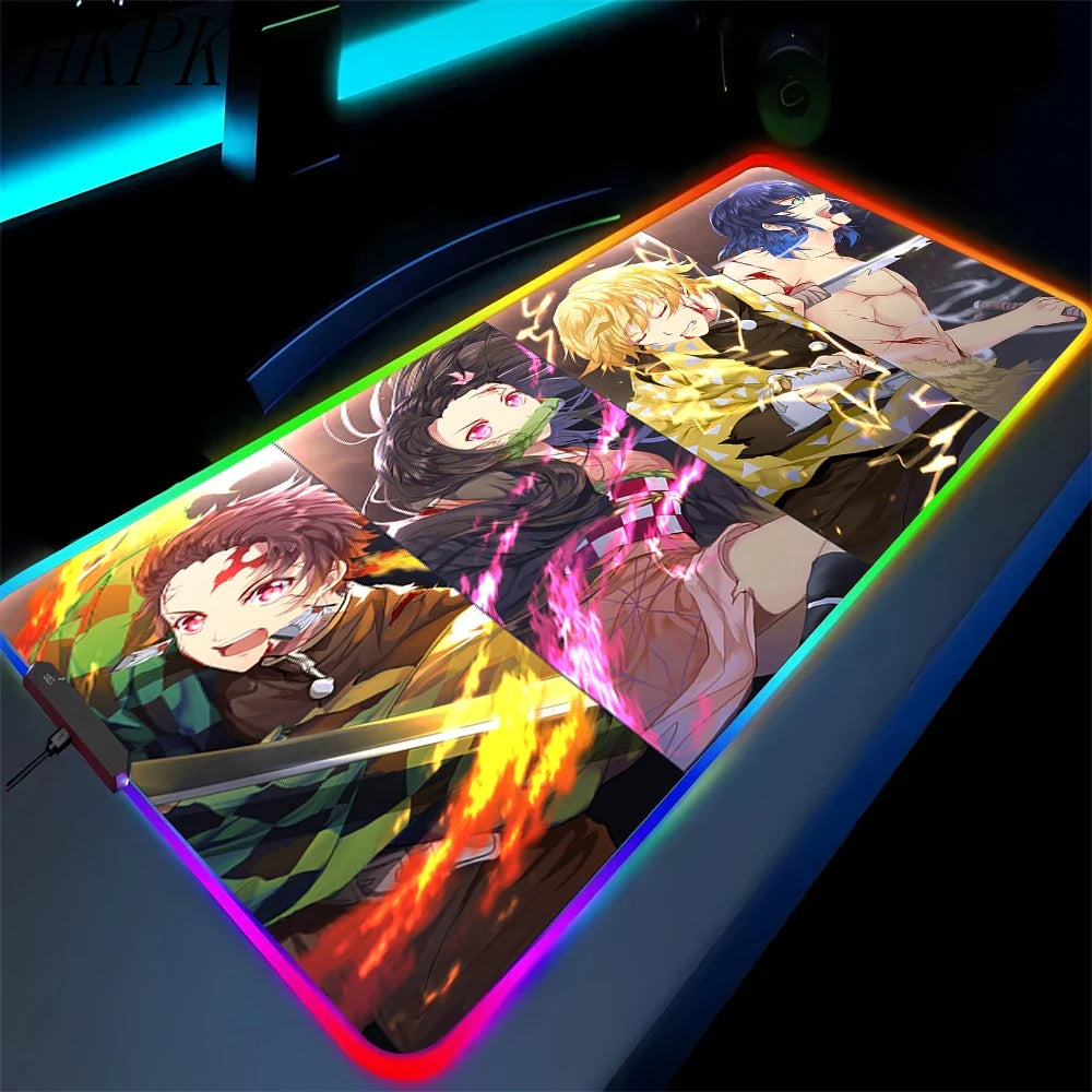 demon slayer glowing mat