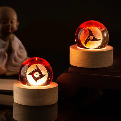Lighted crystal ball