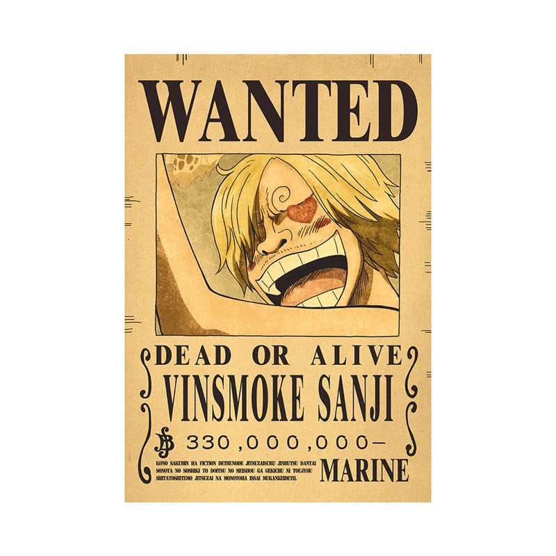 One Piece Wanted Posters