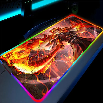 demon slayer glowing mat