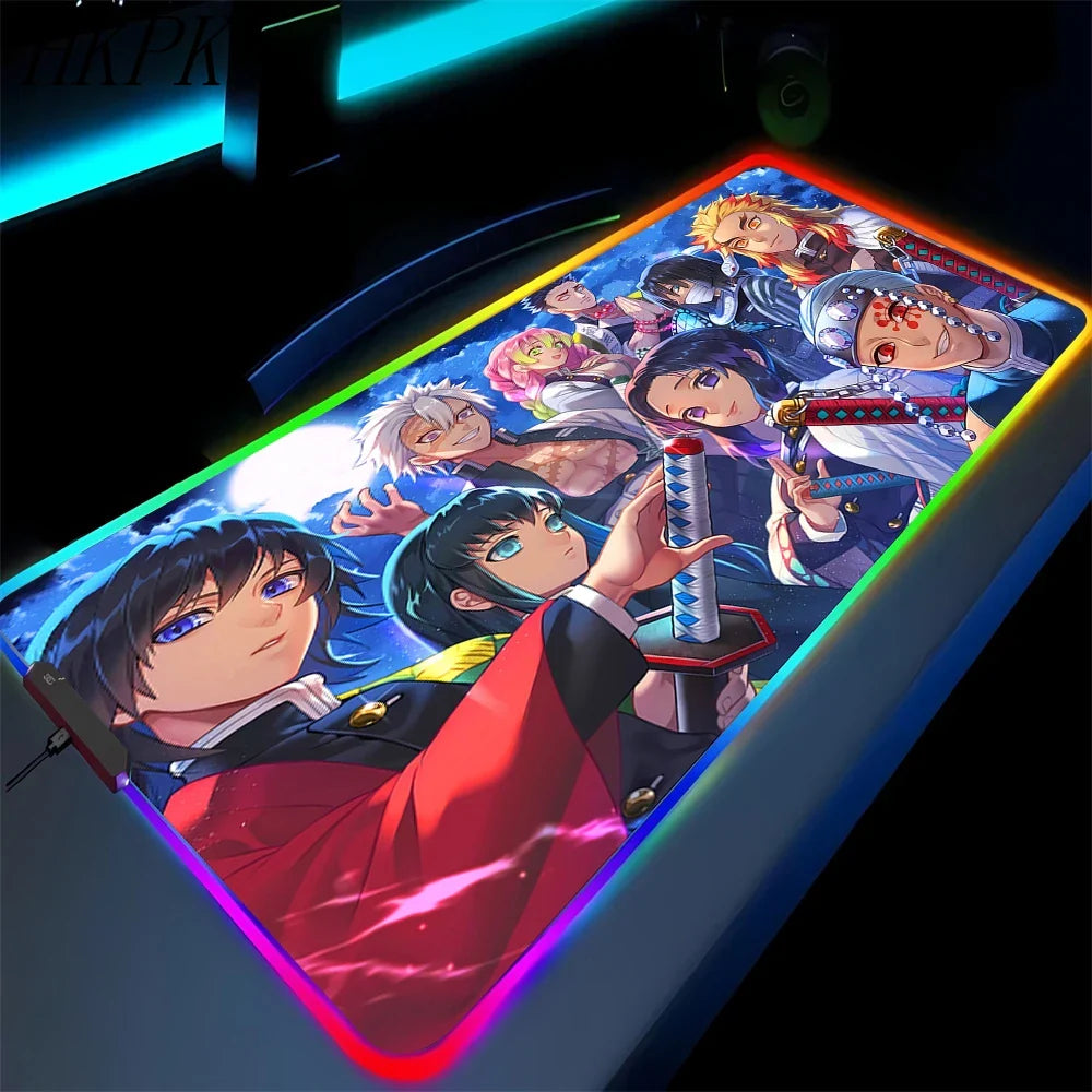 demon slayer glowing mat