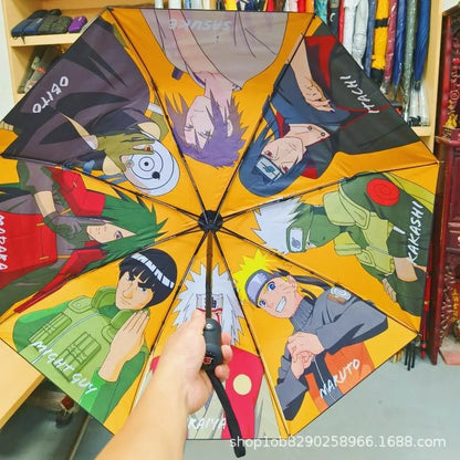 naruto yellow style umbrella