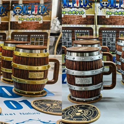 OP Wooden Barrel Mug