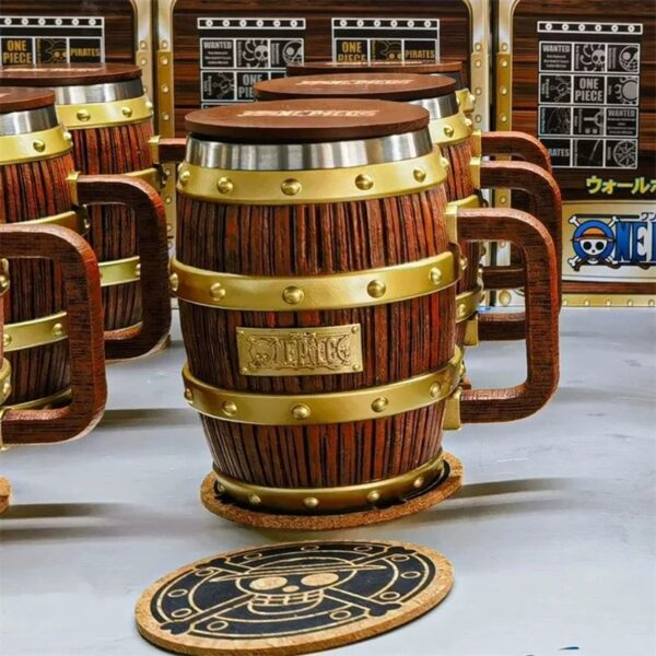 OP Wooden Barrel Mug