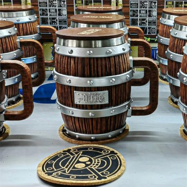 OP Wooden Barrel Mug